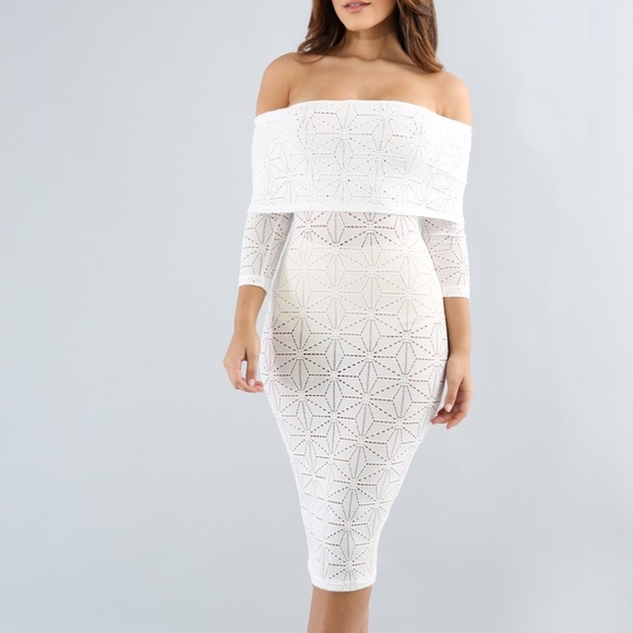 Goodtime Dresses & Skirts - Off Shoulder Baroque Dress